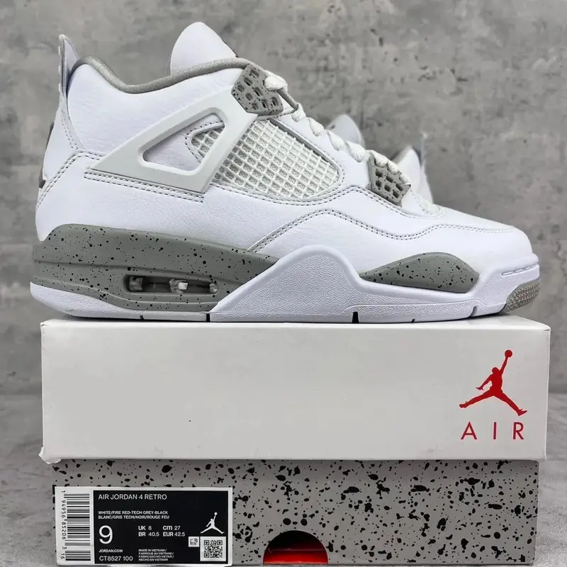 Jordan 4 Manila — White Oreo CT8527-100 colorway — USFans Spreadsheet photo