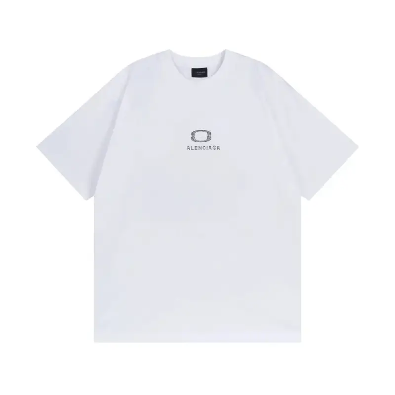 Balenciaga Glitched Logo Shirt — white colorway — USFans Spreadsheet photo