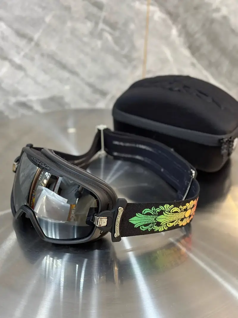 Chrome Hearts Ski Glasses — green black colorway — USFans Spreadsheet photo