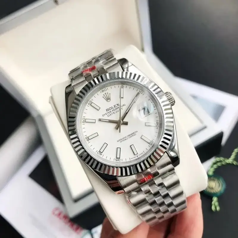 Rolex — Silver Shell White Plate-Five-Bead Steel Strip Mineral Reinforced Mirror Glass colorway — USFans Spreadsheet photo
