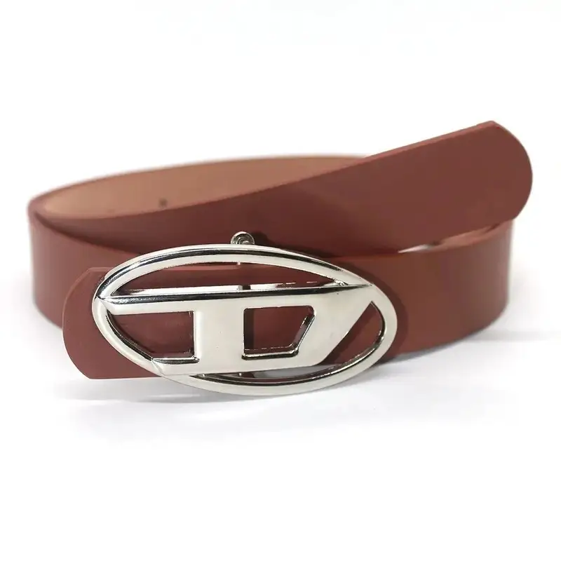 Diesel White Belt — smooth dark camel colorway — USFans Spreadsheet photo