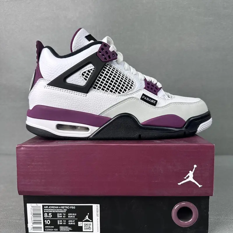 Jordan 4 Red Cement — Grand Paris CZ5624-100 colorway — USFans Spreadsheet photo