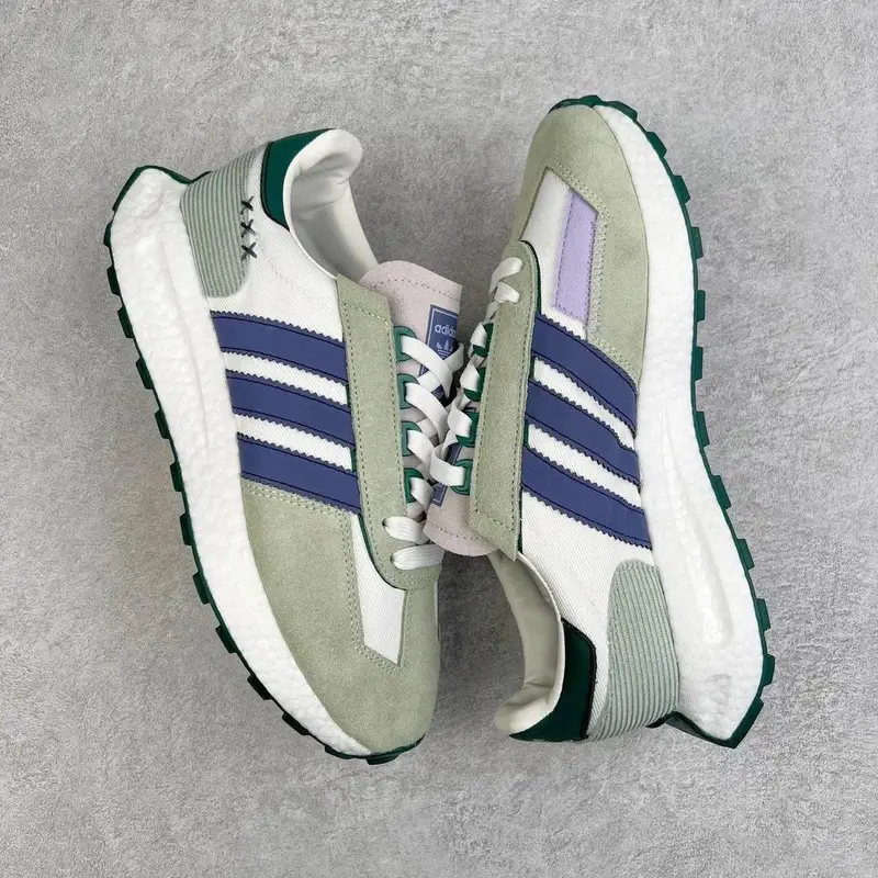 Adidas Originals Retropy E5 Shoes — Green Blue colorway — Kakobuy Spreadsheet photo