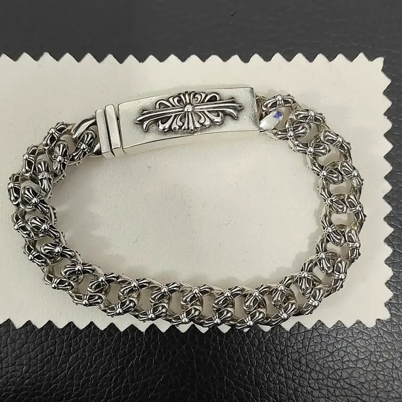 Chrome Hearts Thick Bracelet With Cross — S32 colorway — USFans Spreadsheet photo