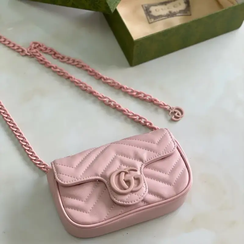 Gucci GG Marmont Belt Bag — 16.5cm pink colorway — USFans Spreadsheet photo