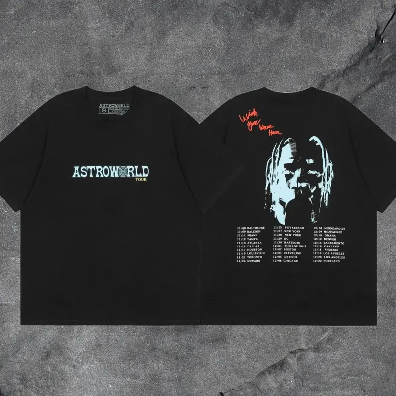 Travis Scott Tee 69cw — Black TS20 colorway — Kakobuy Spreadsheet photo
