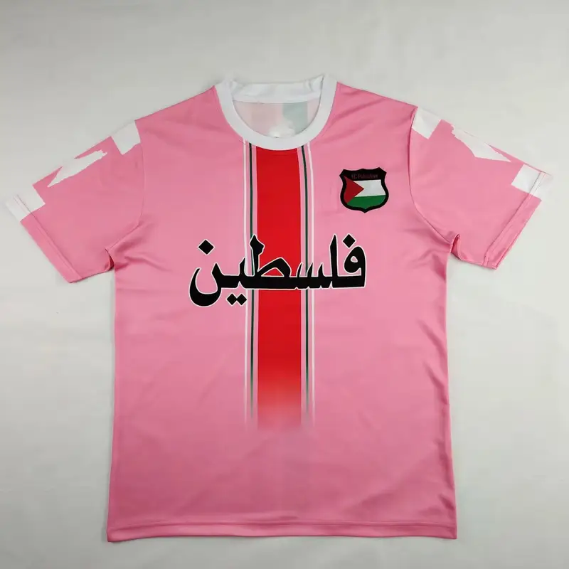Palestine Jersey — 2425 Pink Palestinian Arabic colorway — Kakobuy Spreadsheet photo