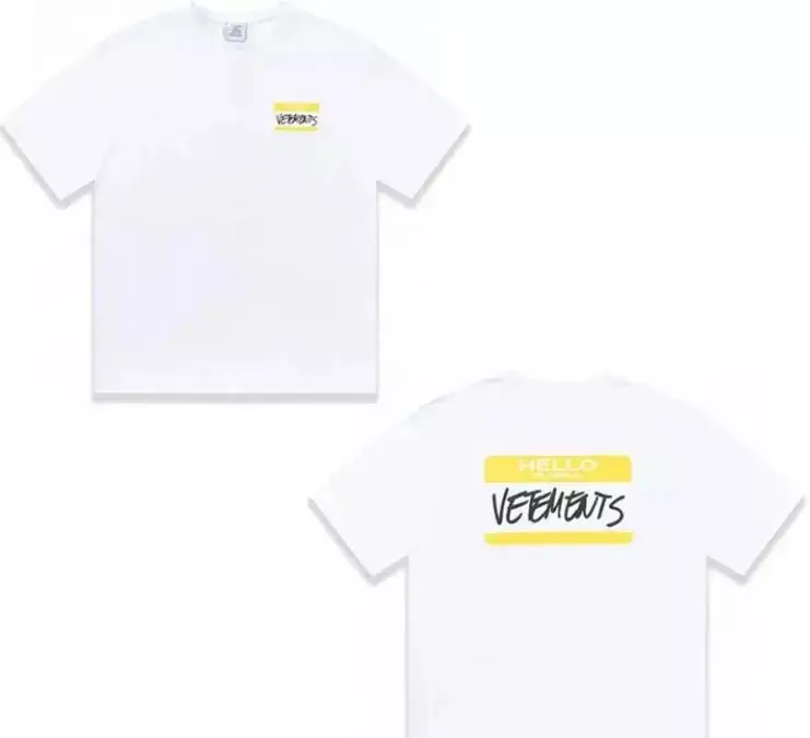Vetements Java White T-Shirt — 25 colorway — USFans Spreadsheet photo