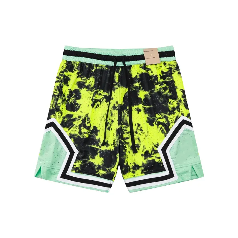 Jordan Shorts (Snake-Skin) — C2417 tie dye black fluorescent green colorway — USFans Spreadsheet photo