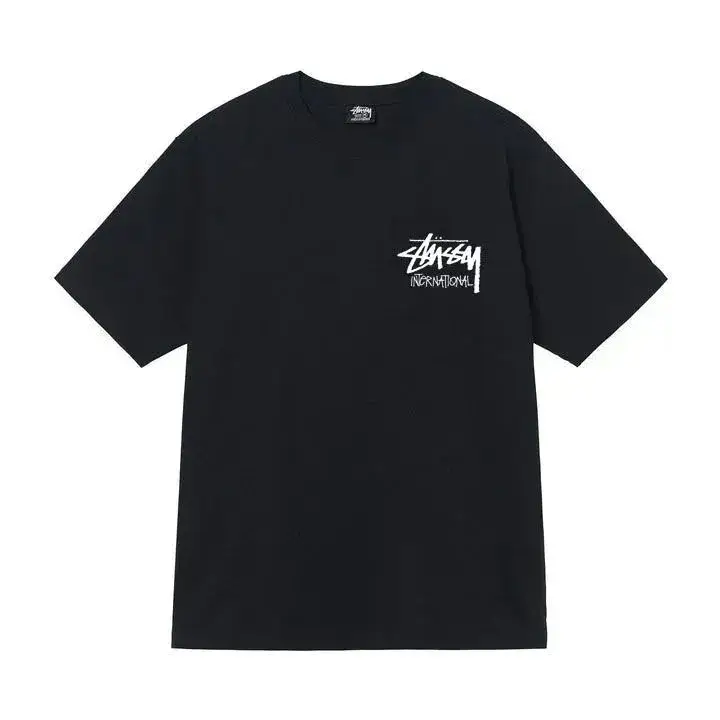 Stussy t-shirt — Black [International] colorway — USFans Spreadsheet photo