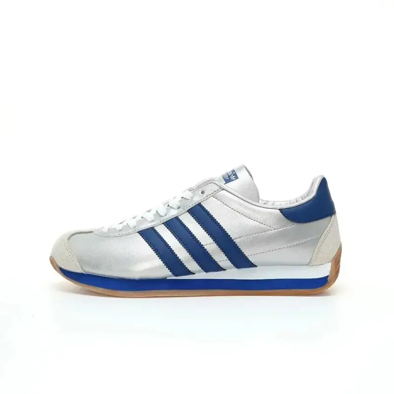 Adidas Originals Country OG Shoes — Matte Silver Royal Blue IE4230 colorway — Kakobuy Spreadsheet photo