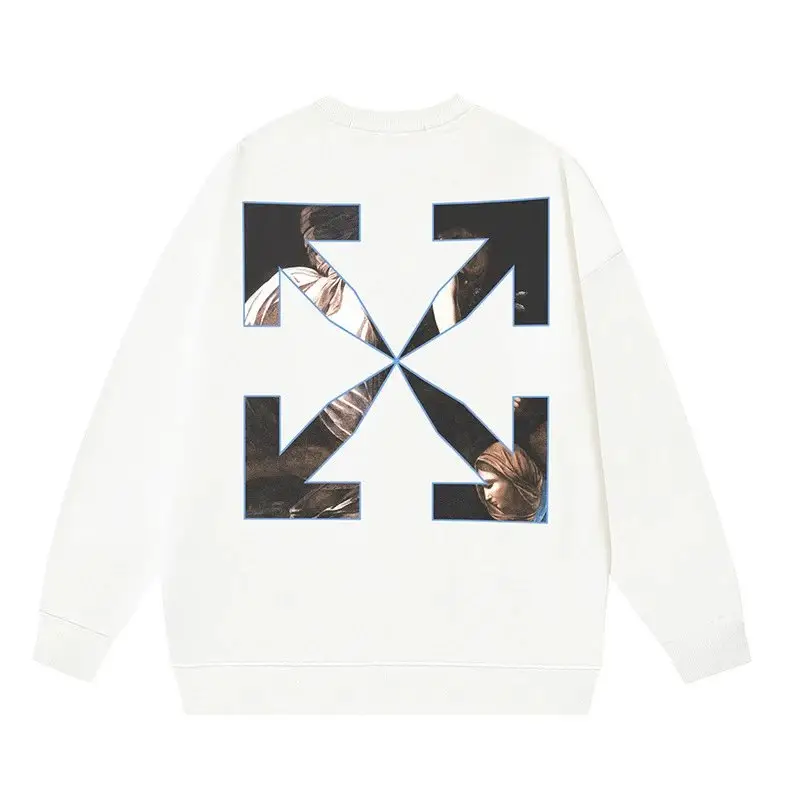 Off-White White Crewneck — 128 white colorway — USFans Spreadsheet photo