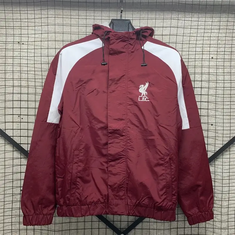 Vintage Jersey Hoodie Zip — Liverpool One-sided Hooded Embroidery colorway — Kakobuy Spreadsheet photo