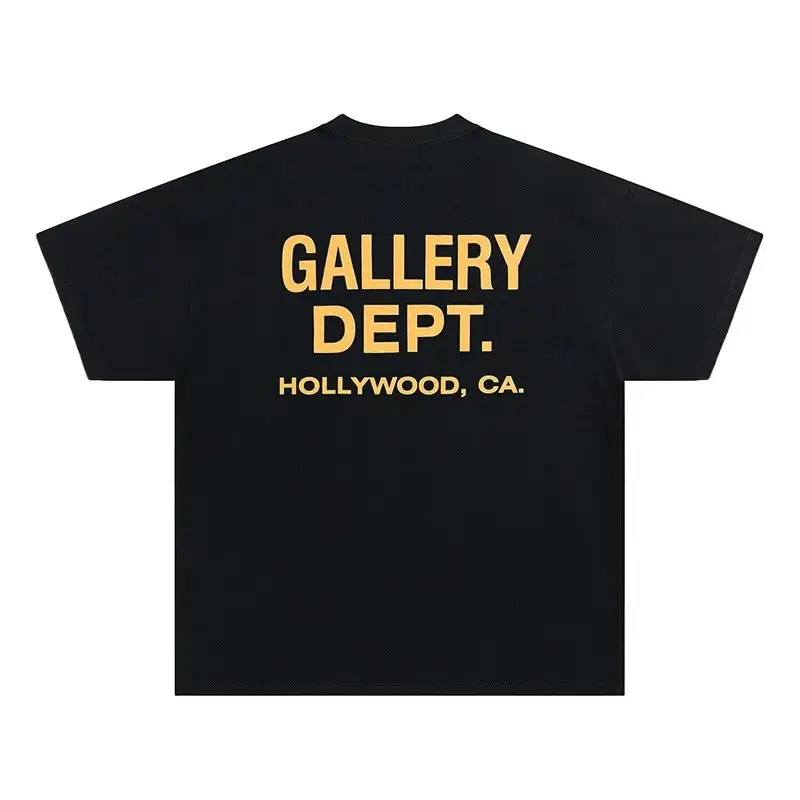 Gallery Dept TEES — Black and yellow characters colorway — USFans Spreadsheet photo