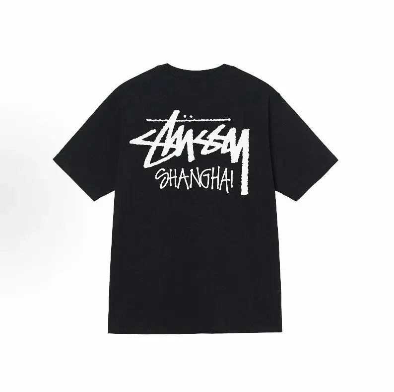 Stussy T-Shirt — Black [Shanghai]] colorway — USFans Spreadsheet photo