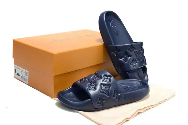 LV Waterfront Shoes — Tibetan blue colorway — Kakobuy Spreadsheet photo