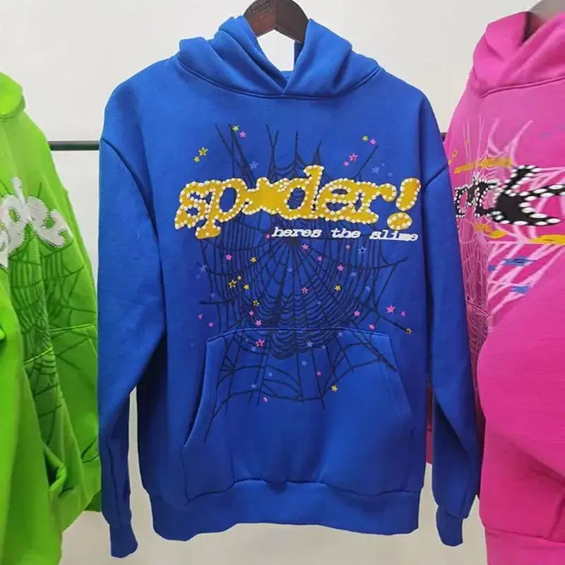 Sp5der Blue Hoodie — blue colorway — USFans Spreadsheet photo