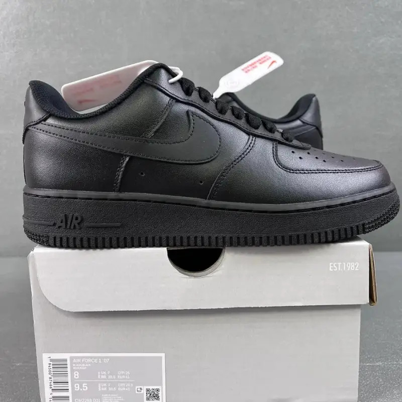 Air Force 1 TS Utopia — Pure black low-side CW2288-001 colorway — USFans Spreadsheet photo
