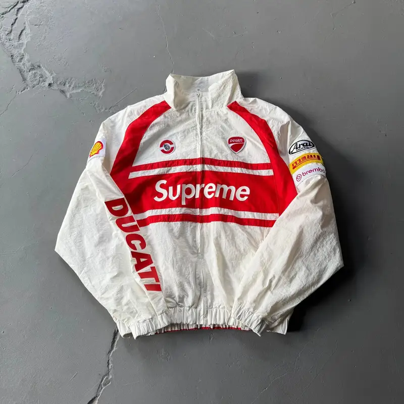 Supreme Ducati Tracksuit — 067 white red/coat colorway — USFans Spreadsheet photo