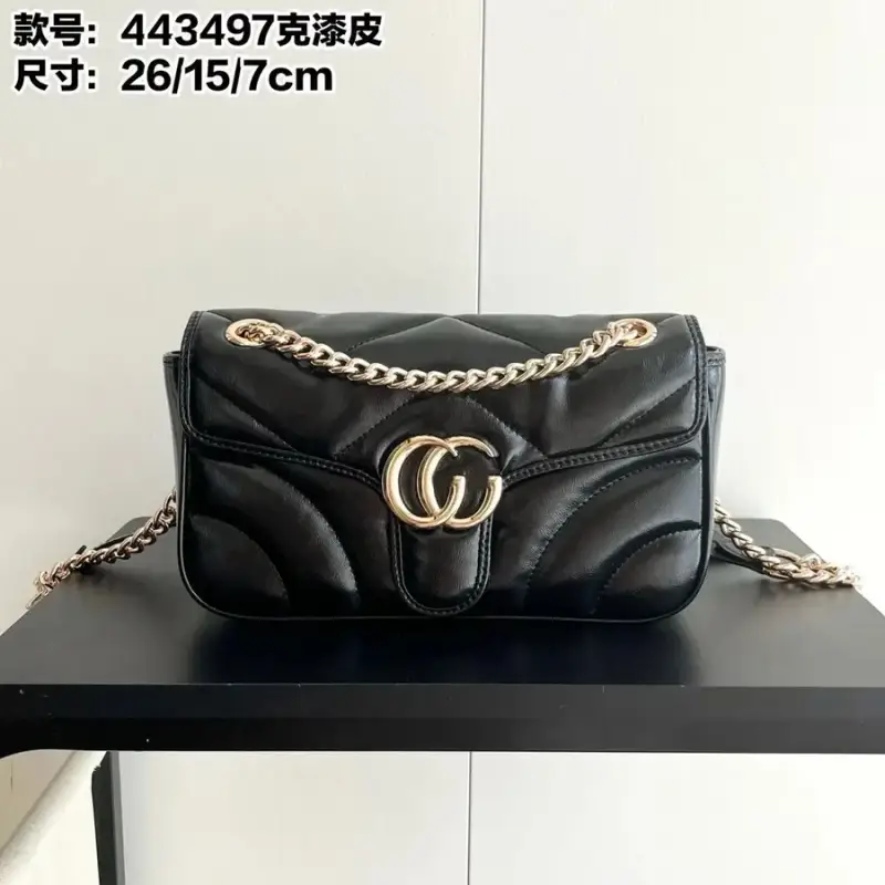 Gucci GG marmont — Black 26*15*7cm colorway — USFans Spreadsheet photo