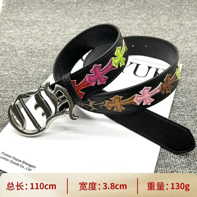Chrome Hearts belt — [Snap irregular 110cm] color cross belt colorway — USFans Spreadsheet photo