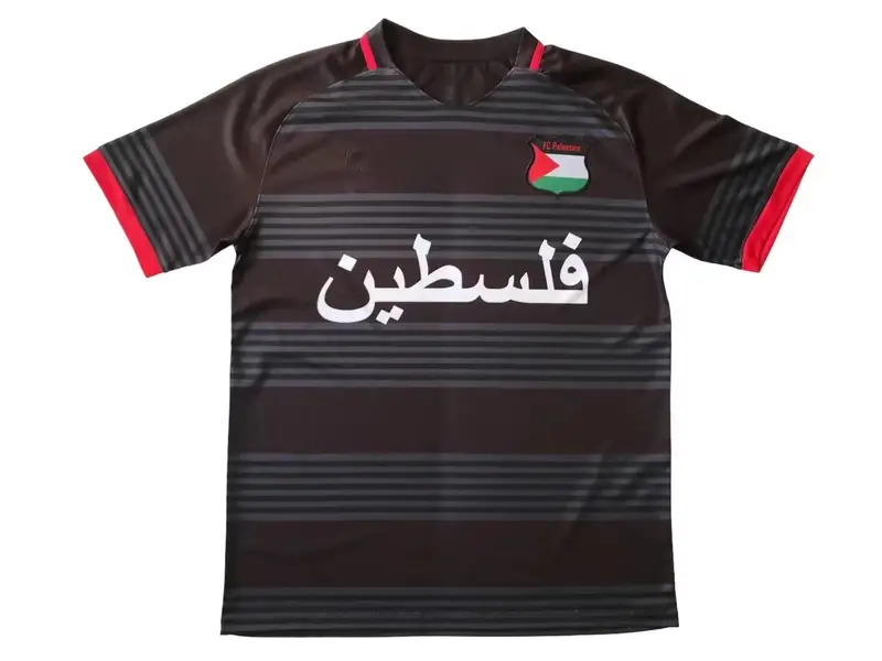 Palestine Jersey — 2425 Black Grey Palestine colorway — Kakobuy Spreadsheet photo