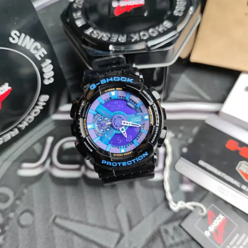 G-SHOCK Casio GA-110GW-7AER Watch — Black Blue Purple colorway — USFans Spreadsheet photo