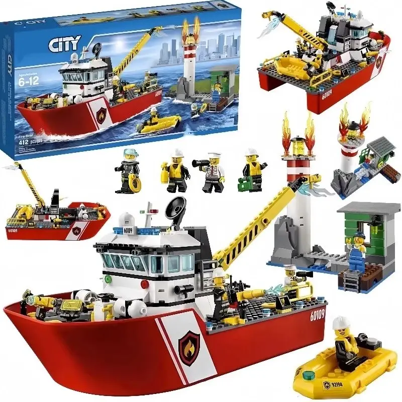 City High-Speed Passenger Train — 66116-Marine rescue fire boat-about 1.5KG colorway — USFans Spreadsheet photo