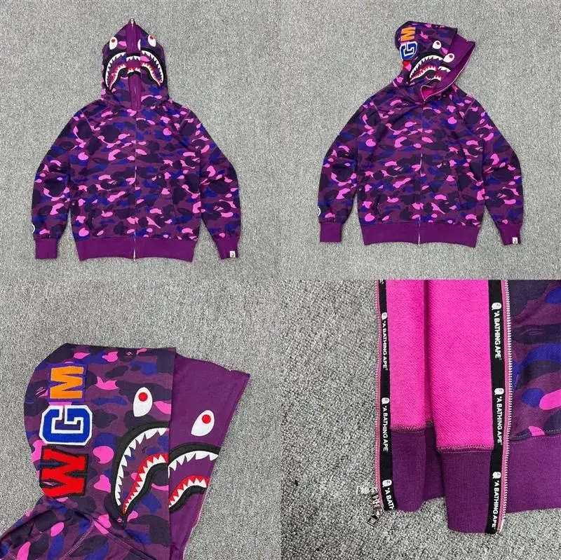 Bape Shark (Best Batch) — XX232 double cap purple colorway — USFans Spreadsheet photo