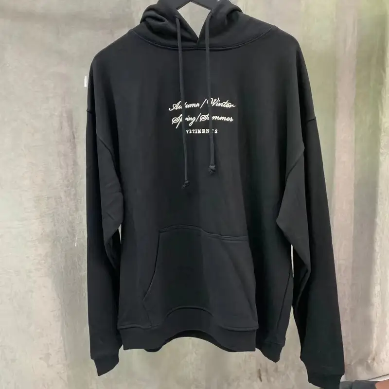 Good Vetements Hoodie — V124 Black colorway — Kakobuy Spreadsheet photo