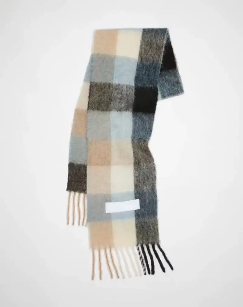 Acne Studios Scarf — peacock blue colorway — USFans Spreadsheet photo