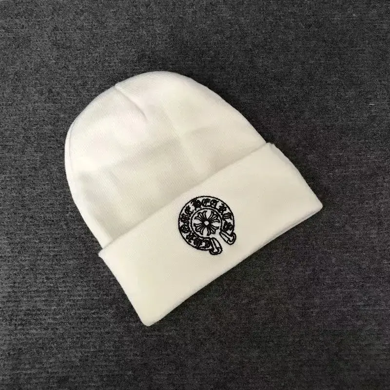 Chrome Hearts Beanie — white round flower colorway — USFans Spreadsheet photo