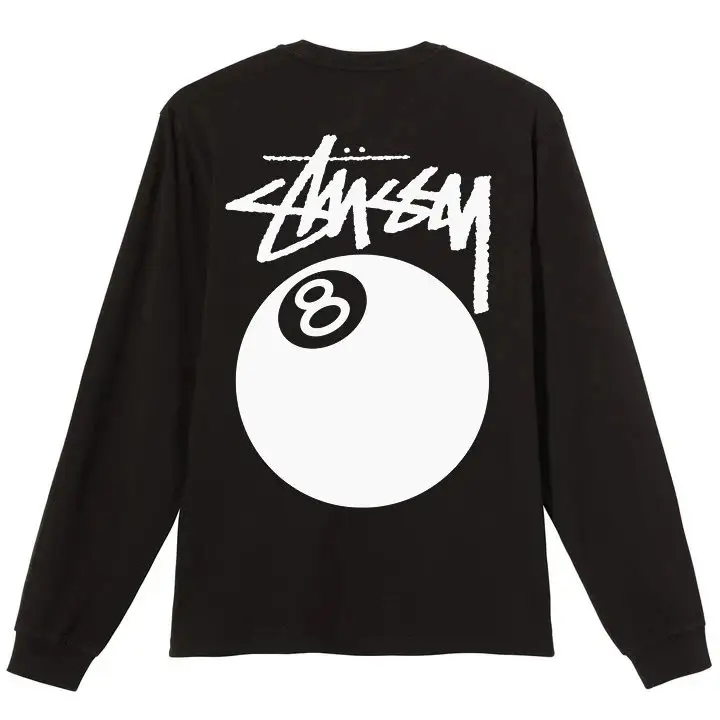 Stussy t-shirt — Black billiard long sleeve] colorway — USFans Spreadsheet photo