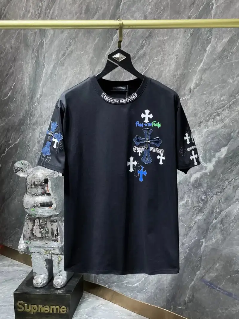 Chrome Hearts Leather Tee — 8537 black colorway — USFans Spreadsheet photo