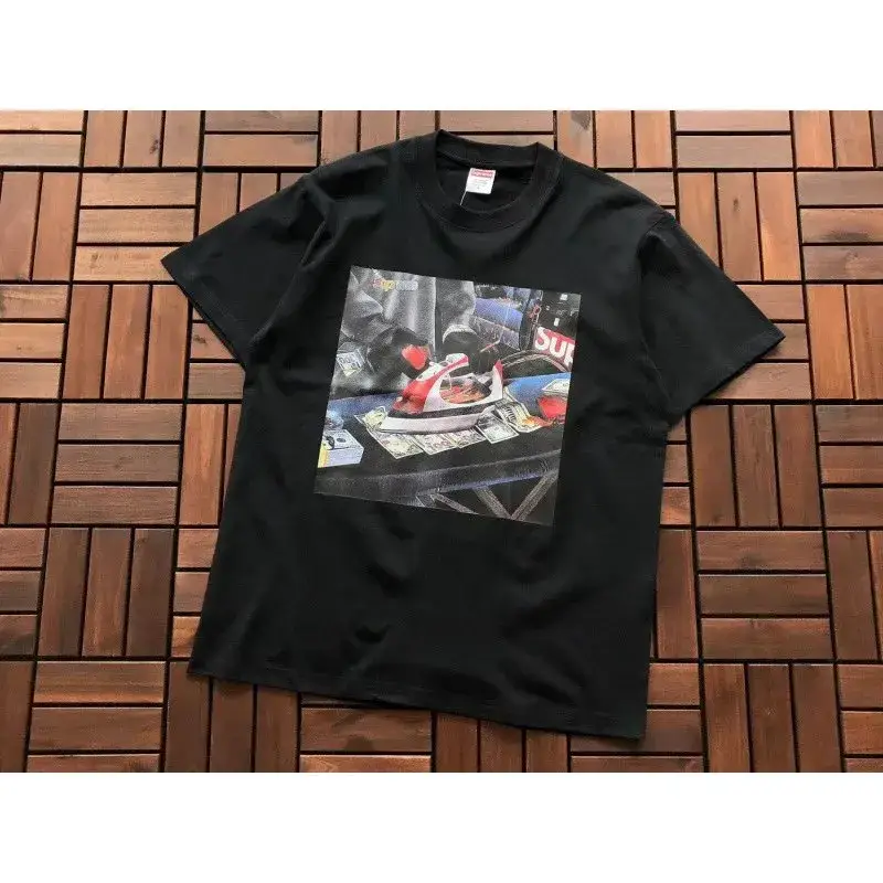 Supreme X Ducati T-Shirt — B302 Iron US $Black colorway — USFans Spreadsheet photo