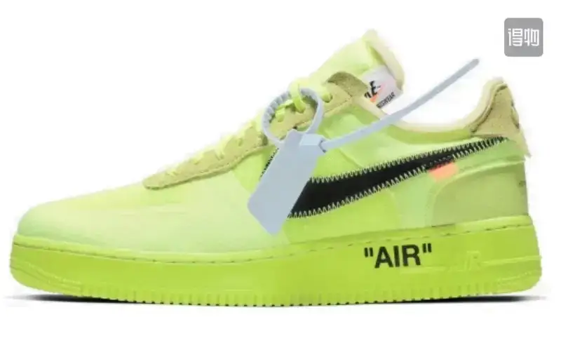 Nike Blazer Mid Off-White — OW Air Force Mesh Fluorescent Green colorway — USFans Spreadsheet photo