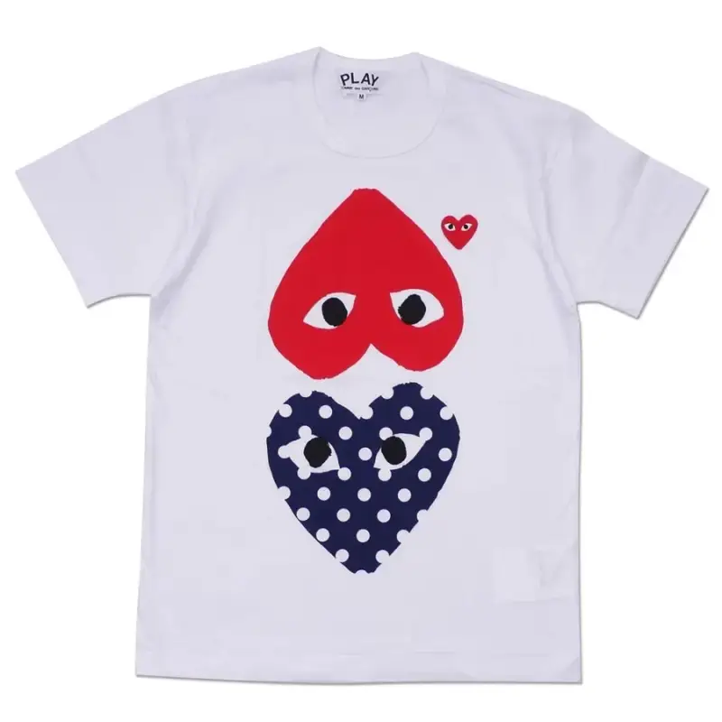 CDG Shirts — blue and red colorway — USFans Spreadsheet photo
