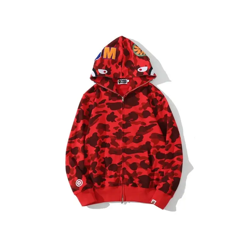 Bape Shark Hoodie — 8301 red colorway — USFans Spreadsheet photo