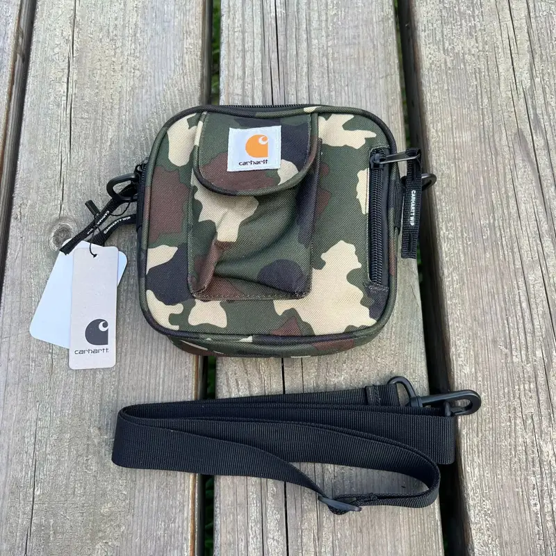 Carhartt Square Shoulder Bag — Pull bone square bag army green camoufl colorway — USFans Spreadsheet photo