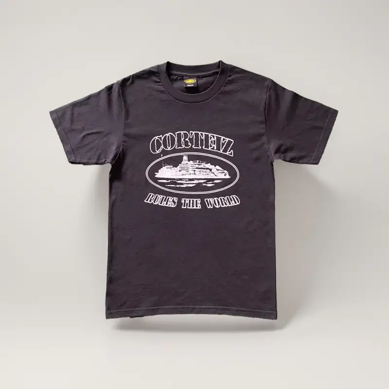 Corteiz Tee — Rules World Black colorway — USFans Spreadsheet photo