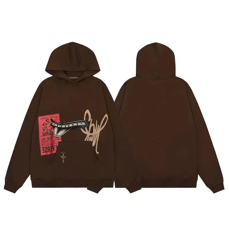 Travis Scott Hoodies — 039 Coffee colorway — USFans Spreadsheet photo