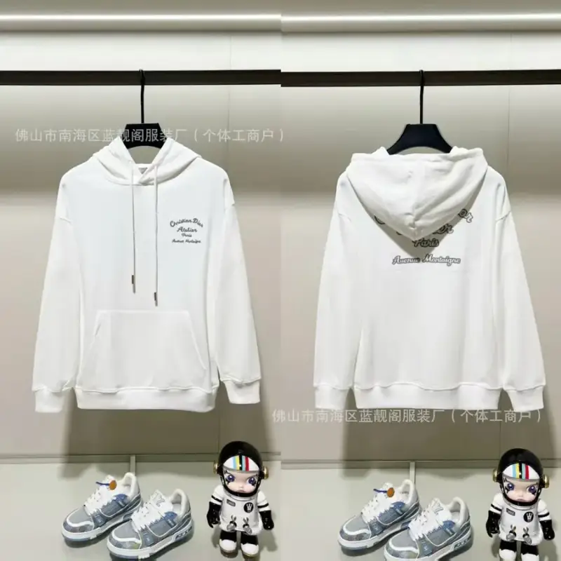 Christian Dior Atelier Hoodie — white colorway — USFans Spreadsheet photo