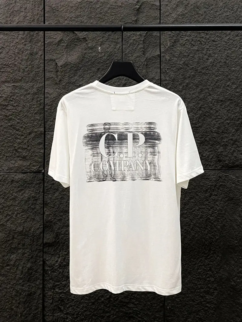 CP Company Logo T-Shirt — 9912 White colorway — Kakobuy Spreadsheet photo