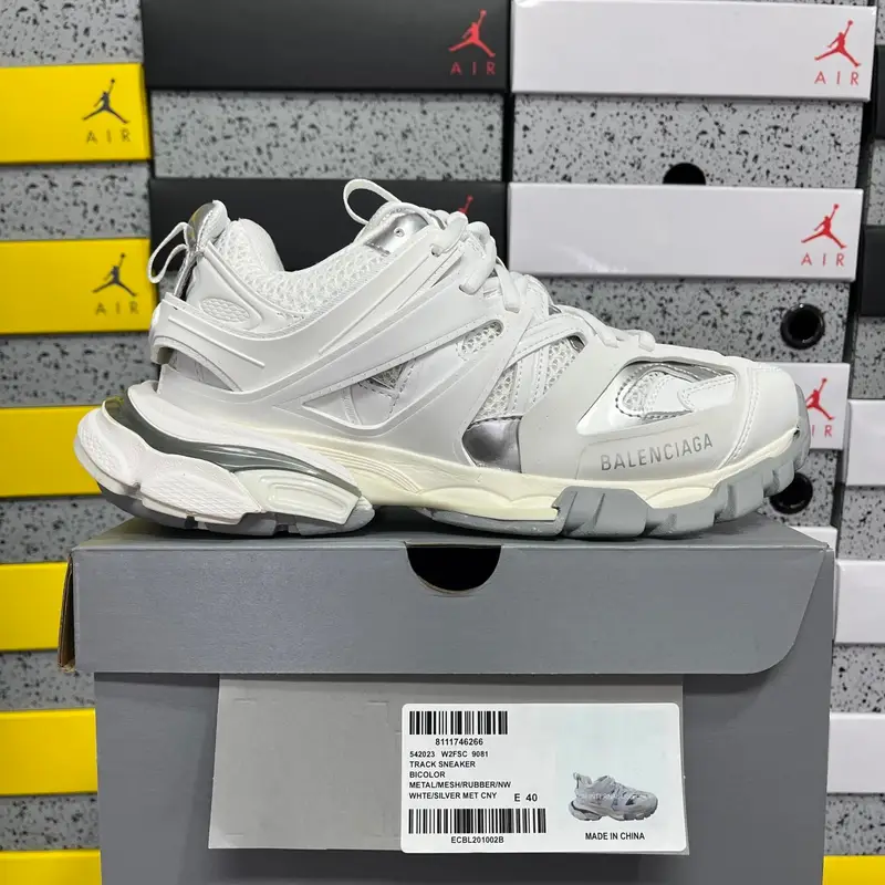 Balenciaga Track 3.0 Pierced Shoes — 9081 Silver colorway — Kakobuy Spreadsheet photo