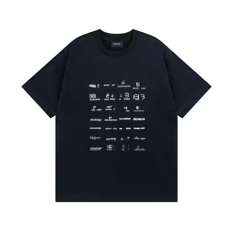 Balenciaga Archives Logo T-Shirt — black colorway — USFans Spreadsheet photo