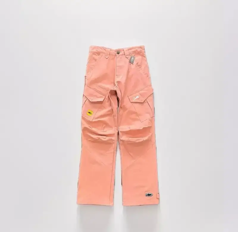 Corteiz Classic Cargo 5 Stars Black White Logo Pants — Leather powder slant pocket colorway — USFans Spreadsheet photo