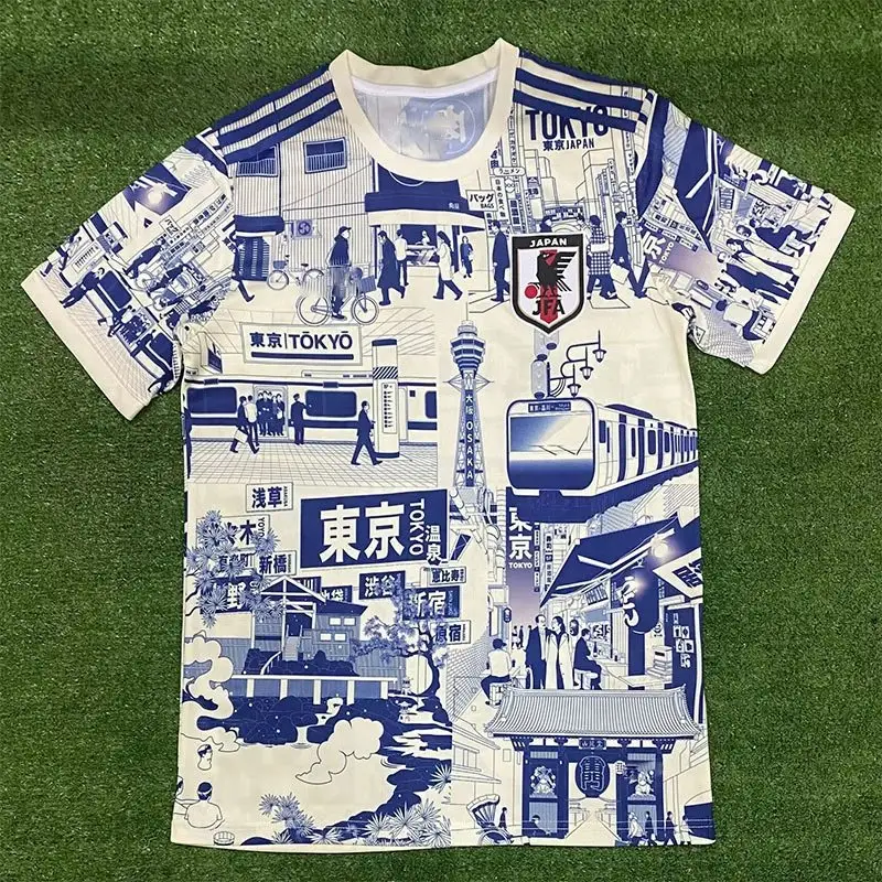 Legia Warszawa 24/25 Home Jersey — Japanese fashion Tokyo beige light blue colorway — Kakobuy Spreadsheet photo