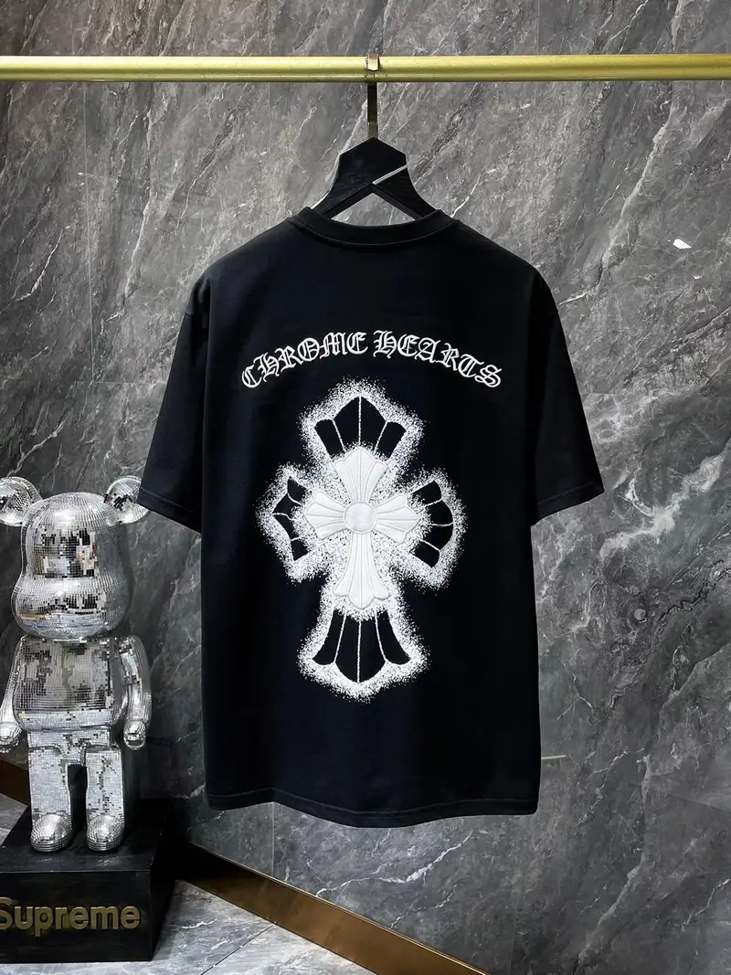 Chrome Hearts Leather Tee — 8788 black colorway — USFans Spreadsheet photo