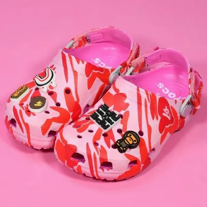 Crocs x Bape Shoes — electro-optic powder colorway — Kakobuy Spreadsheet photo