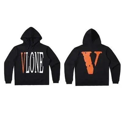 VLONE Hoodie — Vlone black orange V colorway — Kakobuy Spreadsheet photo